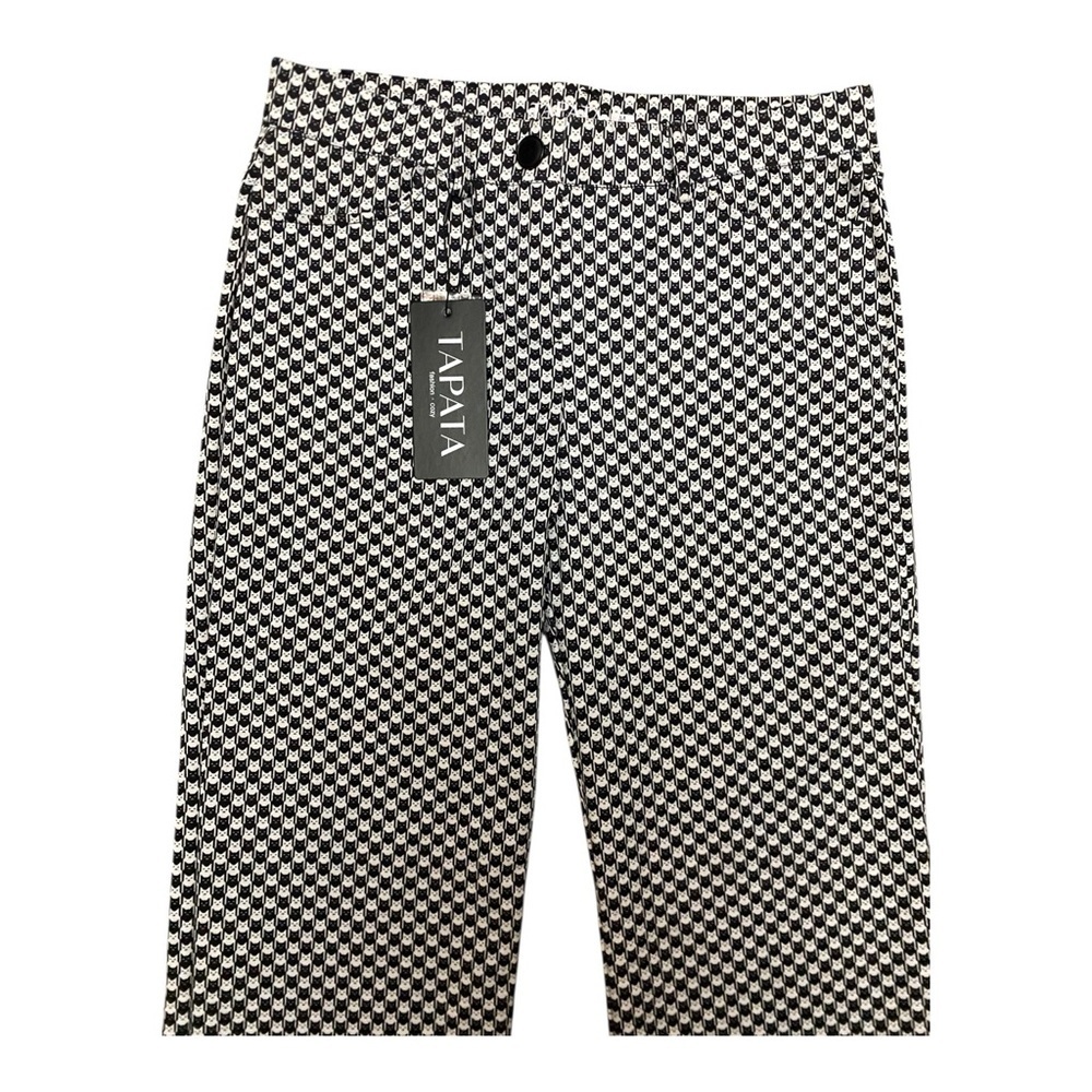 Tapata Womens New Cat Print Flare Leg Soft Stretchy Pants - Picture 3 of 8
